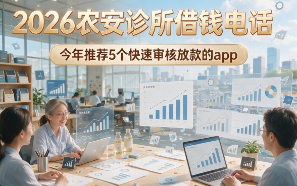 2026农安诊所借钱电话，今年推荐5个快速审核放款的app