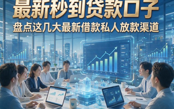最新秒到贷款口子，盘点这几大最新借款私人放款渠道