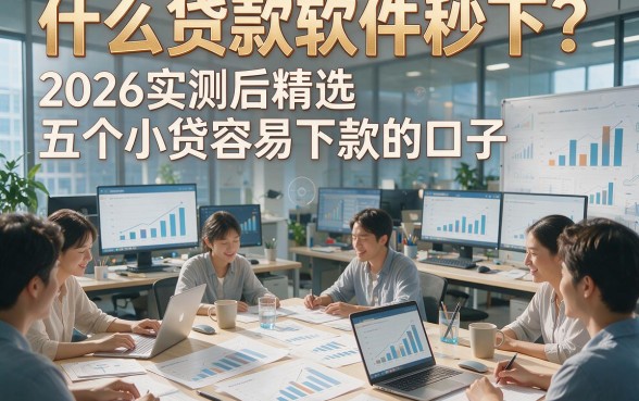 什么贷款软件秒下？2026实测后精选五个小贷容易下款的口子