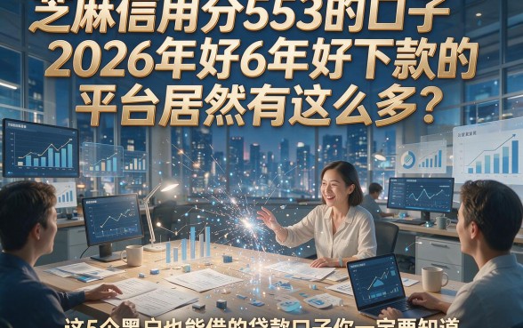 芝麻信用分553的口子2026年好下款的平台居然有这么多？这5个黑户也能借的贷款口子你一定要知道！