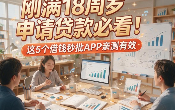 刚满18周岁申请贷款必看！这5个借钱秒批APP亲测有效