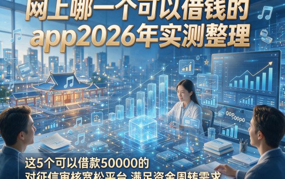 网上哪一个可以借钱的app2026年实测整理，这5个可以借款50000的对征信审核宽松平台满足资金周转需求