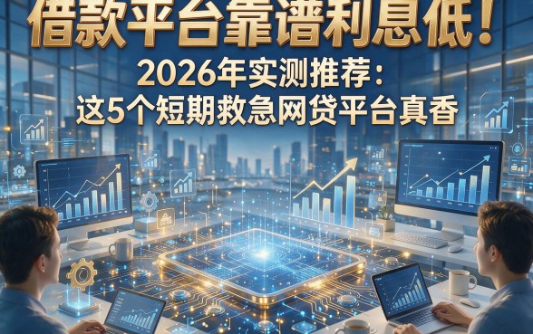 借款平台靠谱利息低！2026年实测推荐：这5个短期救急网贷平台真香