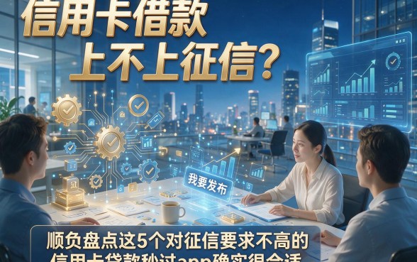 信用卡借款上不上征信？顺便盘点这5个对征信要求不高的信用卡贷款秒过app确实很合适