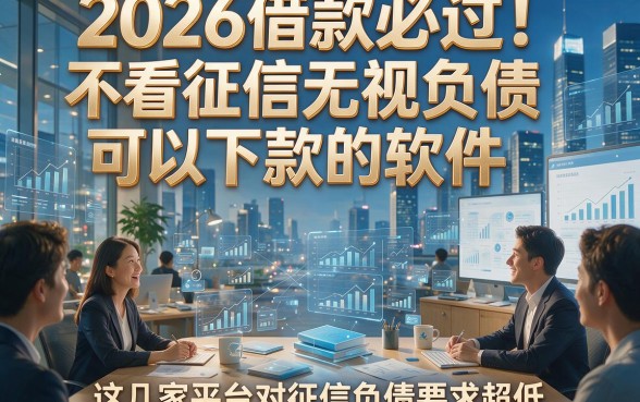 2026借款必过！不看征信无视负债可以下款的软件，这几家平台对征信负债要求超低
