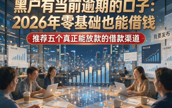 黑户有当前逾期的口子：2026年零基础也能借钱，推荐五个真正能放款的借款渠道
