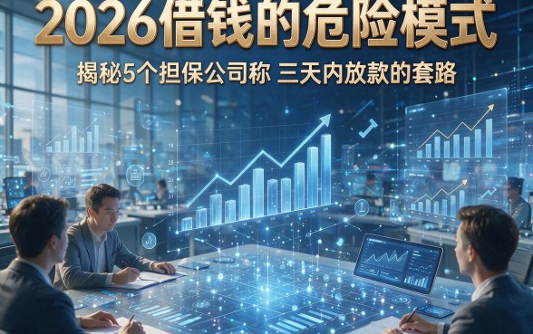 2026借钱的危险模式，揭秘5个担保公司称三天内放款的套路