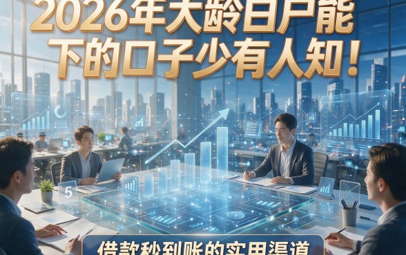 2026年大龄白户能下的口子少有人知！附5个借款秒到账的实用渠道