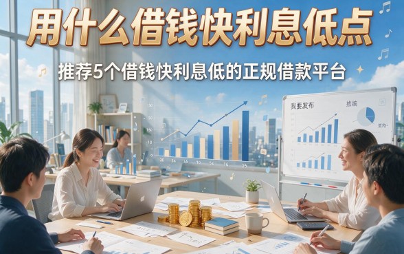 用什么借钱快利息低点，推荐5个借钱快利息低的正规借款平台