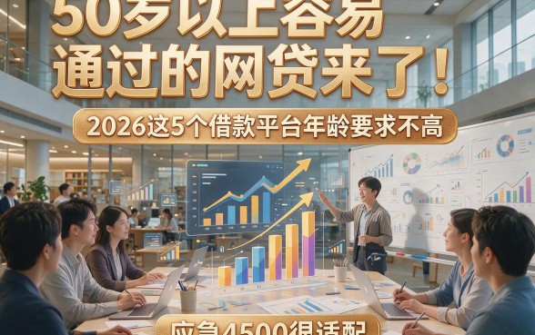 50岁以上容易通过的网贷来了！2026这5个借款平台年龄要求不高，应急4500很适配