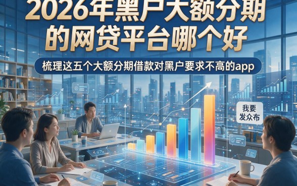 2026年黑户大额分期的网贷平台哪个好，梳理这五个大额分期借款对黑户要求不高的app
