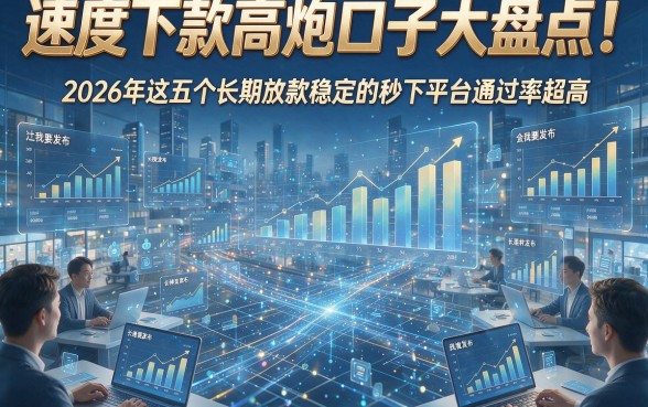 速度下款高炮口子大盘点！2026年这五个长期放款稳定的秒下平台通过率超高