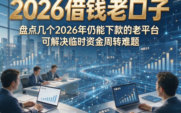 2026借钱老口子，盘点几个2026年仍能下款的老平台可解决临时资金周转难题