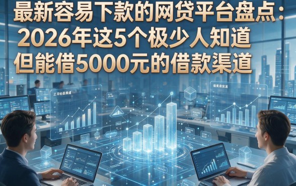 最新容易下款的网贷平台盘点：2026年这5个极少人知道但能借5000元的借款渠道