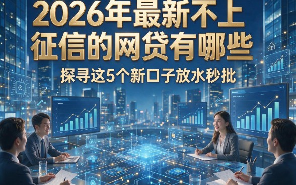 2026年最新不上征信的网贷有哪些，探寻这5个新口子放水秒批