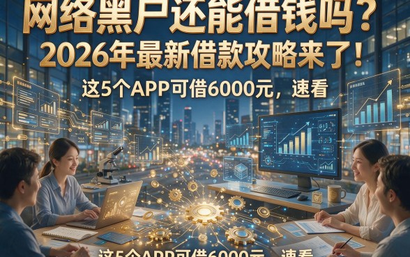 网络黑户还能借钱吗？2026年最新借款攻略来了！这5个APP可借6000元，速看！