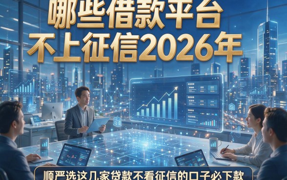 哪些借款平台不上征信2026年，顺便严选这几家贷款不看征信的口子必下款