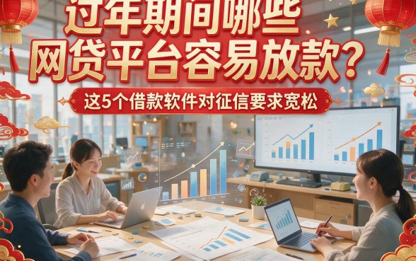 过年期间哪些网贷平台容易放款？这5个借款软件对征信要求宽松，适合短期应急