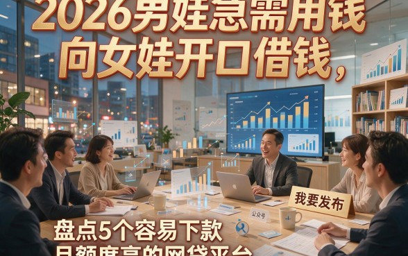 2026男娃急需用钱向女娃开口借钱，盘点5个容易下款且额度高的网贷平台