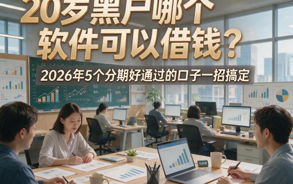 20岁黑户哪个软件可以借钱？2026年5个分期好通过的口子一招搞定！