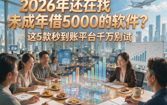 2026年还在找未成年借5000的软件？这5款秒到账平台千万别试！