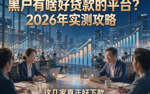 黑户有啥好贷款的平台？2026年实测攻略，这几家真正好下款！