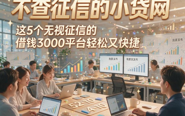 不查征信的小贷网，这5个无视征信的借钱3000平台轻松又快捷