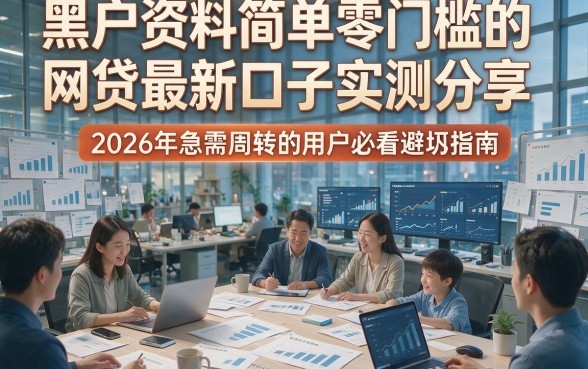 黑户资料简单零门槛的网贷最新口子实测分享，2026年急需周转的用户必看避坑指南！