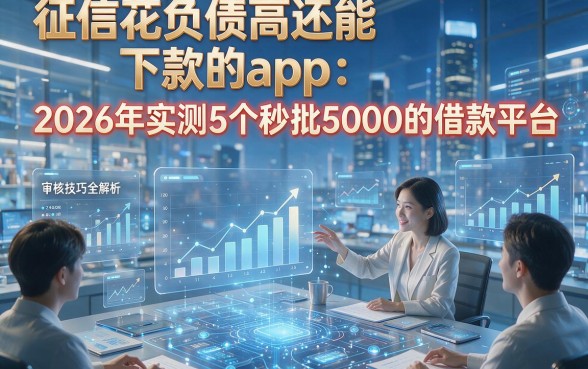 征信花负债高还能下款的app：2026年实测5个秒批5000的借款平台，审核技巧全解析！