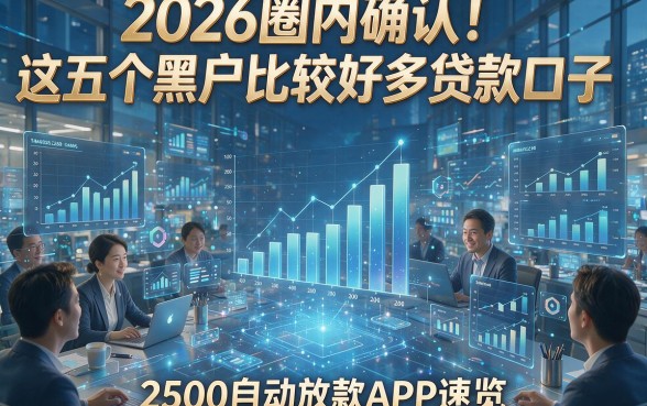 2026圈内确认！这五个黑户比较好多贷款口子，2500自动放款APP速览