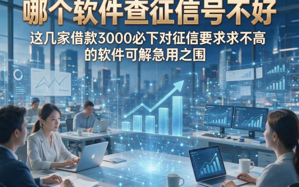 哪个软件查征信号不好，这几家借款3000必下对征信要求不高的软件可解急用之围