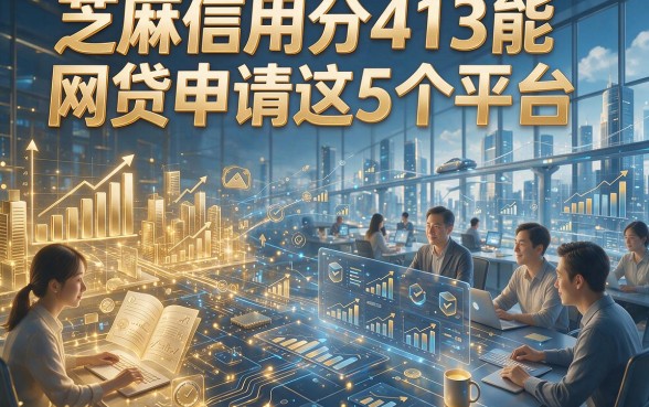 芝麻信用分413能网贷申请这5个平台，本篇为您细致细说！