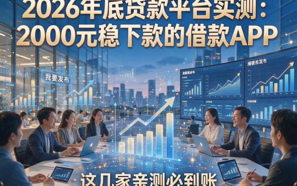 2026年底贷款平台实测：2000元稳下款的借款APP，这几家亲测必到账！