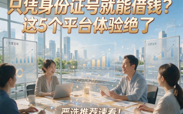 只凭身份证号就能借钱？这5个平台体验绝了，严选推荐速看！