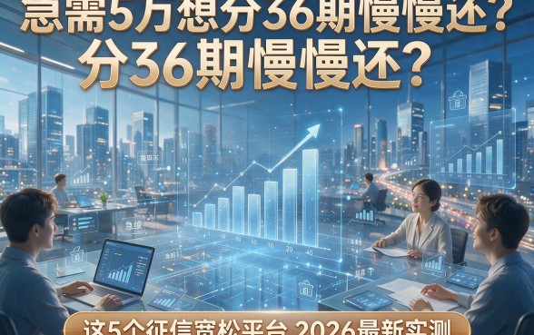 急需5万想分36期慢慢还？这5个征信宽松平台2026最新实测