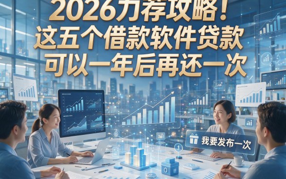 2026力荐攻略！这五个借款软件贷款可以一年后再还一次