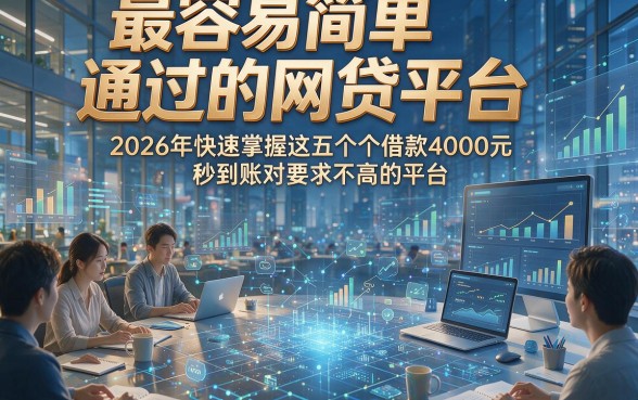 最容易简单通过的网贷平台，2026年快速掌握这五个借款4000元秒到账对要求不高的平台