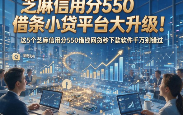芝麻信用分550借条小贷平台大升级！这5个芝麻信用分550借钱网贷秒下款软件千万别错过