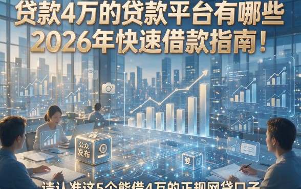 贷款4万的贷款平台有哪些2026年快速借款指南！请认准这5个能借4万的正规网贷口子