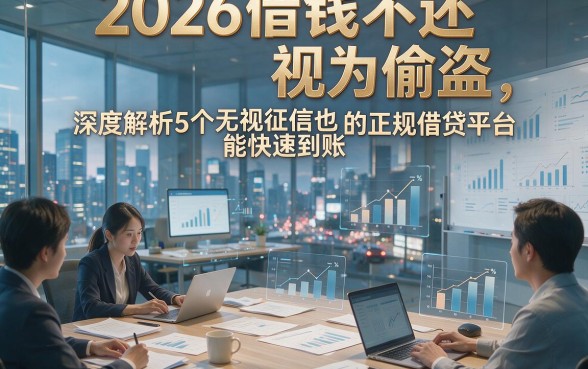 2026借钱不还视为偷盗，深度解析5个无视征信也能快速到账的正规借贷平台