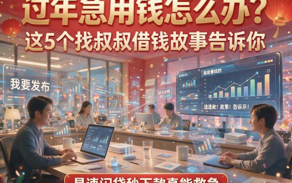 过年急用钱怎么办？这5个找叔叔借钱故事告诉你，易速闪贷秒下款真能救急