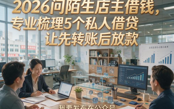 2026问陌生店主借钱，专业梳理5个私人借贷让先转账后放款