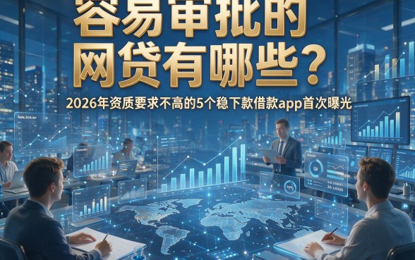 容易审批的网贷有哪些？2026年资质要求不高的5个稳下款借款app首次曝光