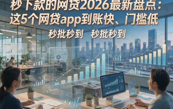 秒下款的网贷2026最新盘点：这5个网贷app到账快、门槛低、秒批秒到！