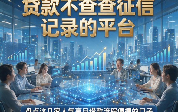 贷款不查征信记录的平台，盘点这几家人气高且借款流程便捷的口子