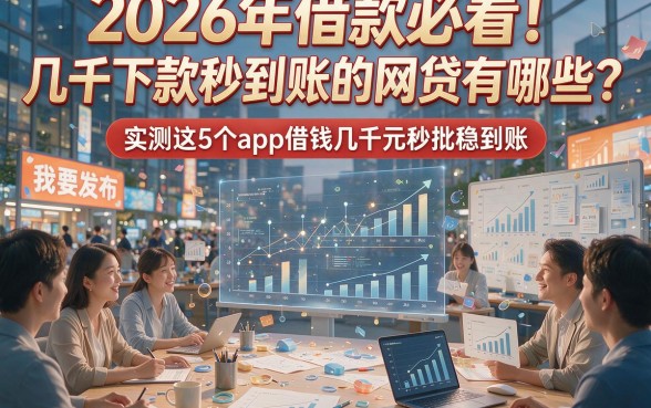 2026年借款必看！几千下款秒到账的网贷有哪些？实测这5个app借钱几千元秒批稳到账