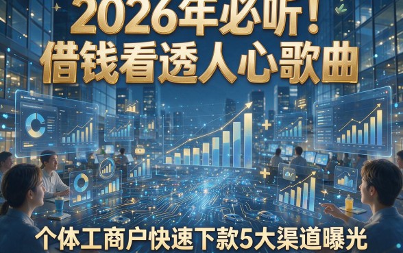 2026年必听！借钱看透人心歌曲+个体工商户快速下款5大渠道曝光