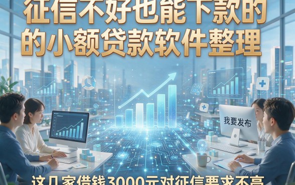 征信不好也能下款的小额贷款软件整理，这几家借钱3000元对征信要求不高