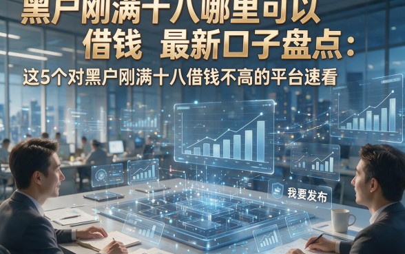 黑户刚满十八哪里可以借钱最新口子盘点：这5个对黑户刚满十八借钱要求不高的平台速看