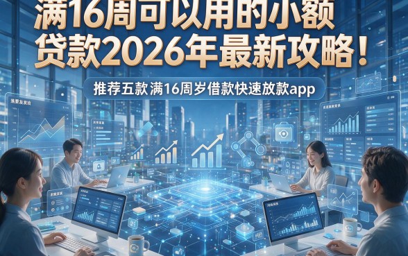 满16周可以用的小额贷款2026年最新攻略！推荐五款满16周岁借款快速放款app